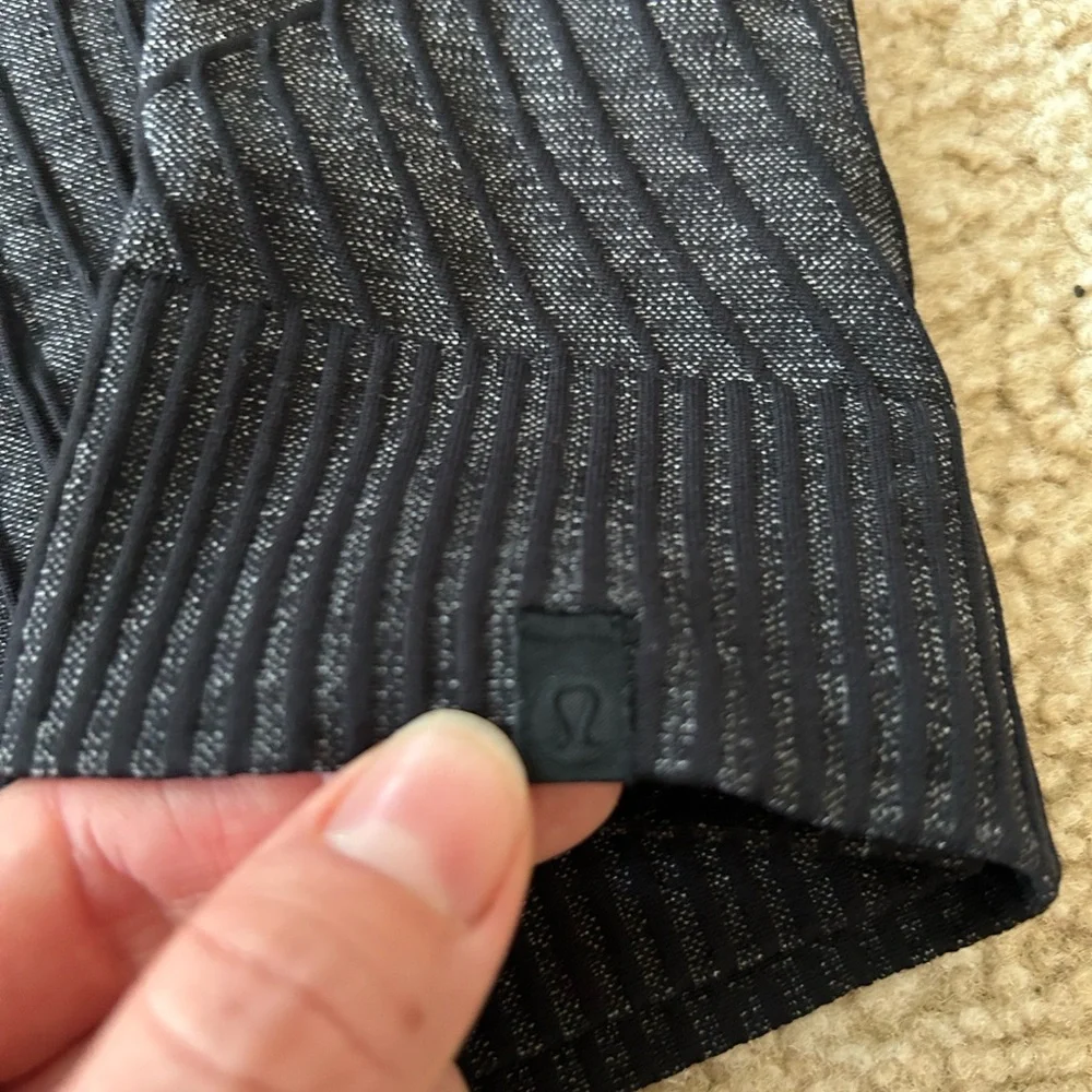 Lululemon Rest Less Pullover Sweater - Aeriel Current Black / White - Picture 6 of 8
